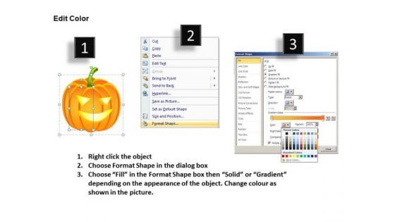 Carved Pumpkin Lanterns For Halloween PowerPoint Templates Ppt Slides