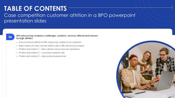 Case Competition Customer Attrition In A BPO Powerpoint Presentation Slides