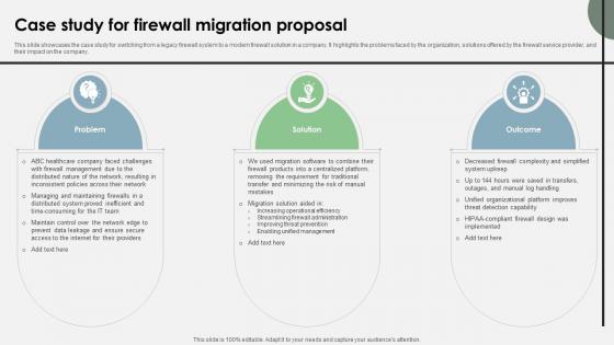 Case Study For Firewall Migration Proposal