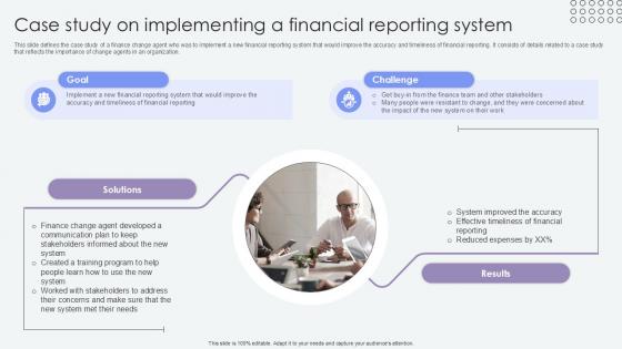 Case Study On Implementing A Financial Agents Of Change Pioneers PPT PowerPoint CM SS V Case Study On Implementing A Financial Agents Of Change Pioneers PPT PowerPoint CM SS V