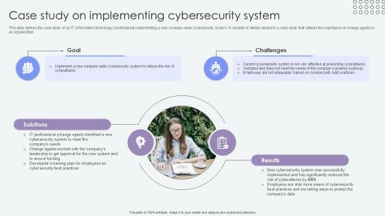 Case Study On Implementing Cybersecurity Agents Of Change Pioneers PPT Sample CM SS V Case Study On Implementing Cybersecurity Agents Of Change Pioneers PPT Sample CM SS V