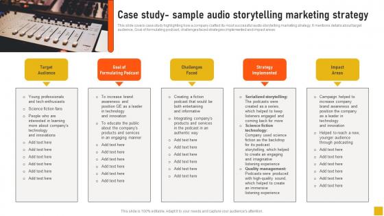 Case Study Sample Audio Storytelling Marketing Strategy Comprehensive Guide Microsoft Pdf