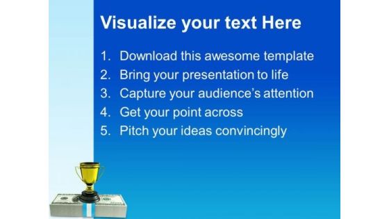 Cash Profit Trophy Business PowerPoint Templates And PowerPoint Themes 1012