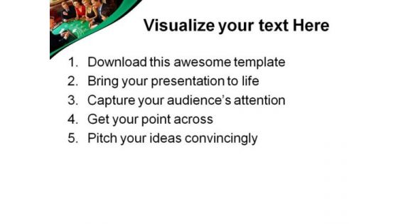 Casino Friends Game PowerPoint Themes And PowerPoint Slides 0511