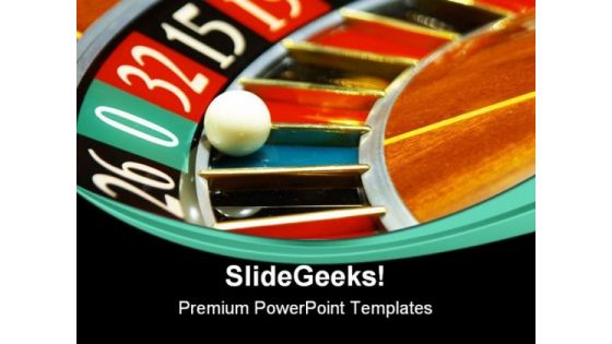 Casino Roulette Game PowerPoint Templates And PowerPoint Backgrounds 0611