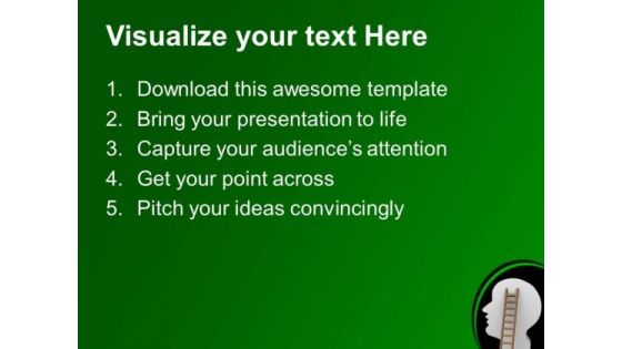 Catch The Ladder Of Brain PowerPoint Templates Ppt Backgrounds For Slides 0513