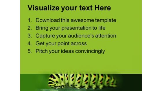 Caterpillar Animals PowerPoint Templates And PowerPoint Backgrounds 0211