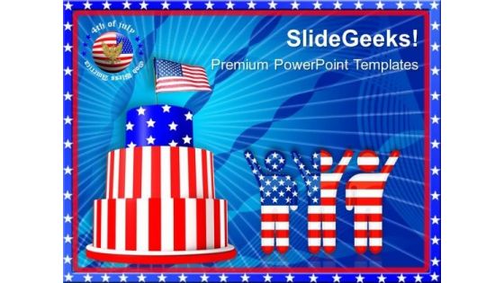 Celebrate 4th July Independence PowerPoint Templates And PowerPoint Themes 0612