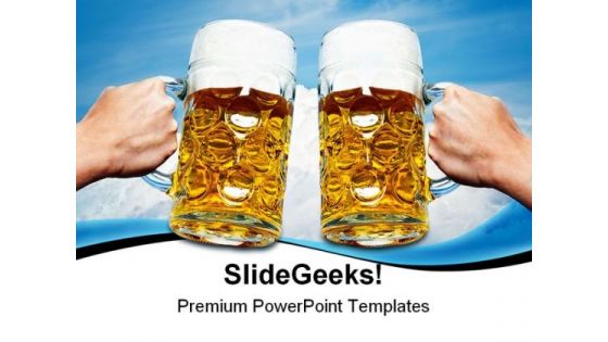 Celebrate Beers Festival PowerPoint Templates And PowerPoint Backgrounds 0411