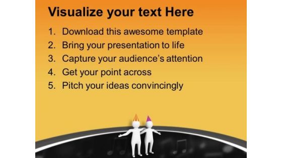 Celebrate Birthday With Friends PowerPoint Templates Ppt Backgrounds For Slides 0713