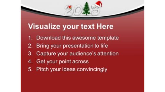 Celebrate Christmas And New Year PowerPoint Templates Ppt Backgrounds For Slides 0413