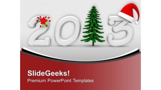 Celebrate Christmas And New Year PowerPoint Templates Ppt Backgrounds For Slides 0413