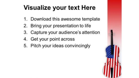 Celebrate Independence With Music PowerPoint Templates Ppt Backgrounds For Slides 0713