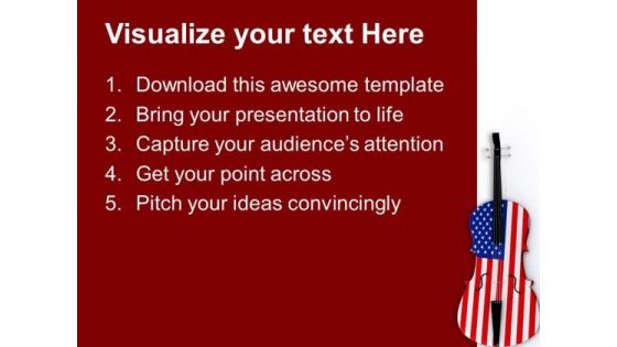 Celebrate Independence With Music PowerPoint Templates Ppt Backgrounds For Slides 0713