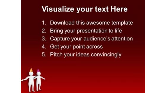 Celebrate The Party With Friends PowerPoint Templates Ppt Backgrounds For Slides 0713