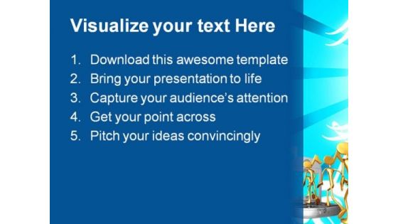 Cellphone Music PowerPoint Background And Template 1210