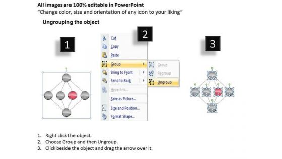 Central Relationship Business Diagrams 6 Stages Plan PowerPoint Slides