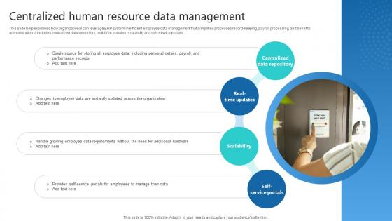 Centralized Human Resource Data Management Erp And Digital Transformation For Maximizing DT SS V