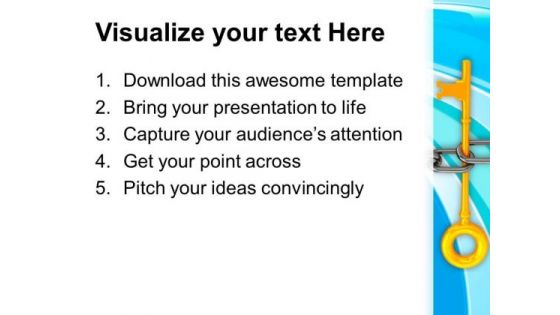 Chain And Key Teamwork Concept PowerPoint Templates Ppt Backgrounds For Slides 0113