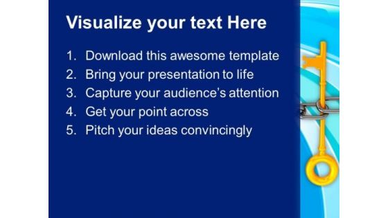 Chain And Key Teamwork Concept PowerPoint Templates Ppt Backgrounds For Slides 0113