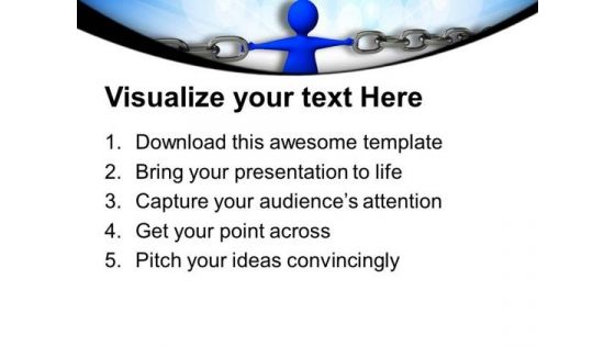 Chain And Person Security PowerPoint Templates And PowerPoint Themes 0612