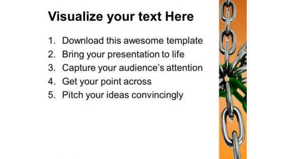 Chain Cross PowerPoint Templates And PowerPoint Themes 1012