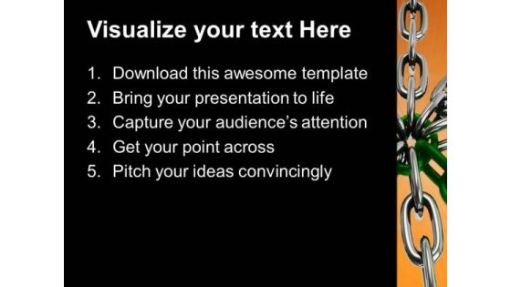 Chain Cross PowerPoint Templates And PowerPoint Themes 1012