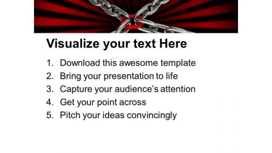 Chain Cross Security Leadreship PowerPoint Templates And PowerPoint Themes 1012