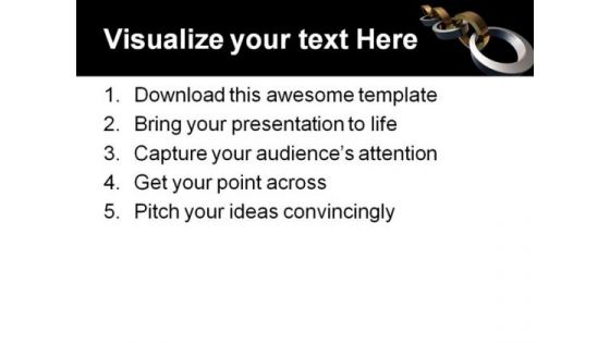 Chain Links Business PowerPoint Themes And PowerPoint Slides 0811