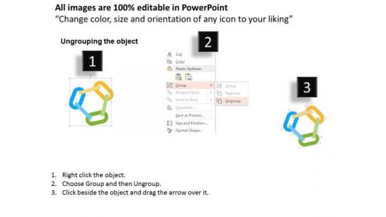 Chain Of Three Business Ideas PowerPoint Templates