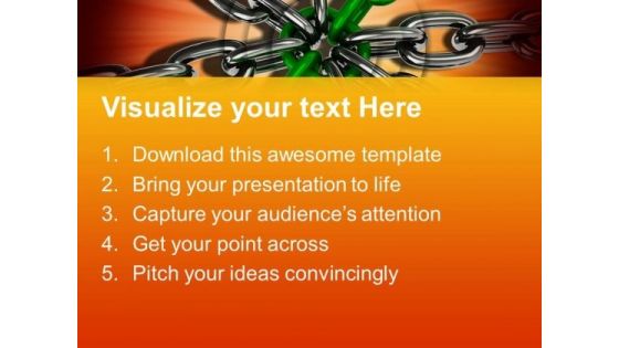 Chain Security Teamwork PowerPoint Templates And PowerPoint Themes 0612