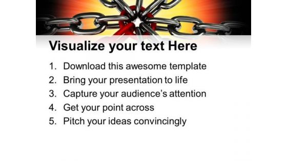 Chain Security Teamwork PowerPoint Templates And PowerPoint Themes 0812