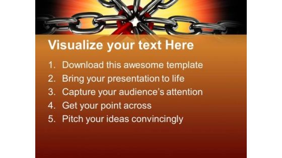 Chain Security Teamwork PowerPoint Templates And PowerPoint Themes 0812