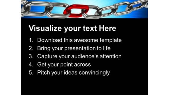 Chain Teamwork Symbol PowerPoint Templates And PowerPoint Themes 0812