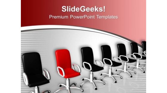 Chairs Individuality Concept PowerPoint Templates Ppt Backgrounds For Slides 0313