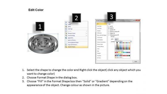 Challenge Choice Labyrinth Circular PowerPoint Slides And Ppt Diagram Templates