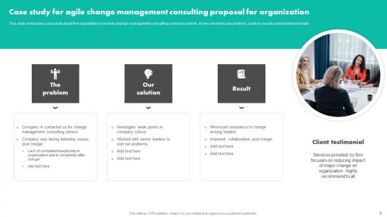 Change Management Advisory Proposal Ppt PowerPoint Presentation Complete Deck With Slides