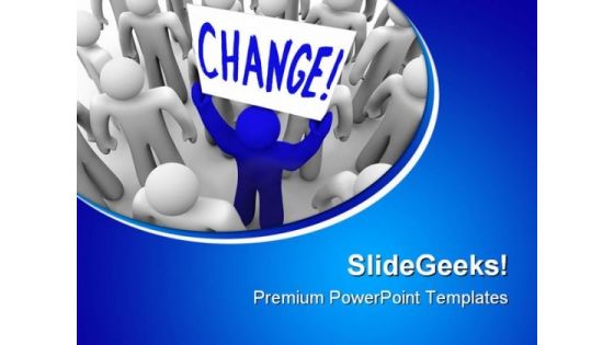 Change Metaphor PowerPoint Themes And PowerPoint Slides 0511