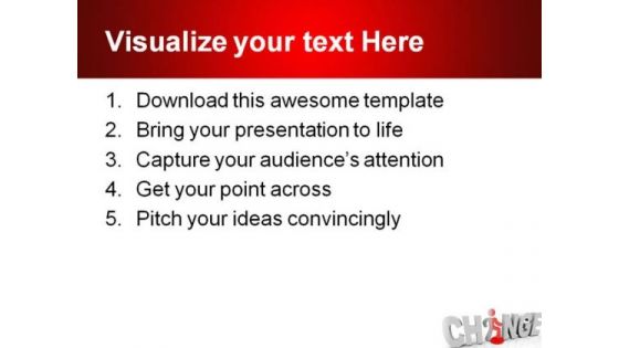 Change People PowerPoint Template 1010