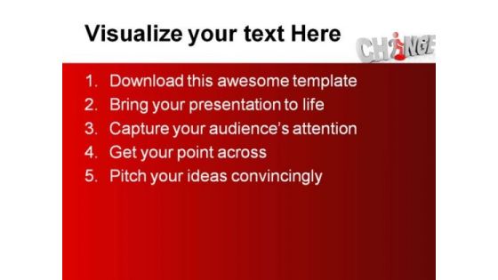 Change People PowerPoint Template 1010