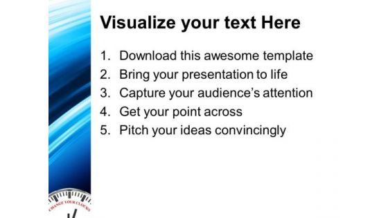 Change Your Clocks Improvement Business PowerPoint Templates Ppt Backgrounds For Slides 0113