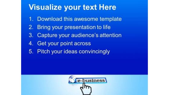 Change Your Normal Business In E Business PowerPoint Templates Ppt Backgrounds For Slides 0713