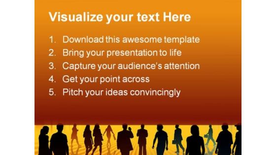 Changing World Business PowerPoint Template 0810