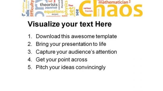 Chaos Theory Metaphor PowerPoint Themes And PowerPoint Slides 0711
