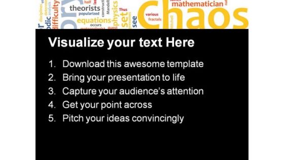 Chaos Theory Metaphor PowerPoint Themes And PowerPoint Slides 0711