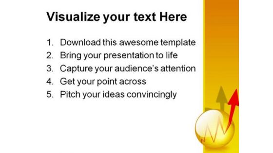 Chart Arrow Business PowerPoint Template 0610