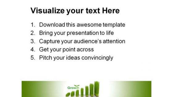 Chart Created With Green Grass Nature PowerPoint Themes And PowerPoint Slides 0211