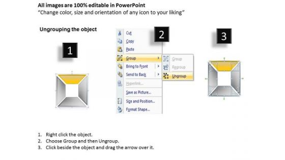 Chart Distribution Percentage 4 Stages Business Plan PowerPoint Templates