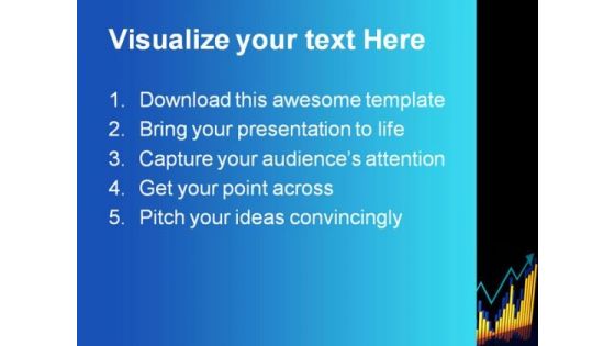 Chart Growth Business PowerPoint Template 0910