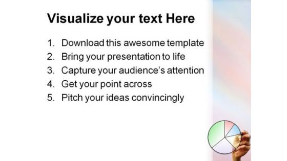 Chart Pie Business PowerPoint Background And Template 1210